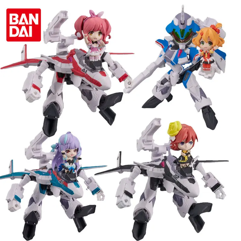 Bandai Original VF-31S VF-31F VF-31J The Super Dimension Fortress Macross Anime Action Figures Toys for Boys Girls Kids Gift