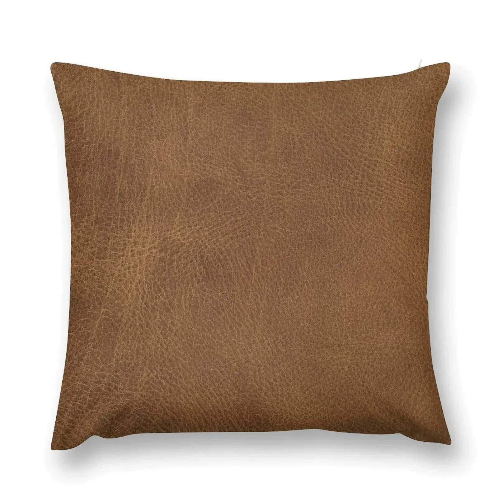 

Brown Leather Throw Pillow Decorative Cushion bed pillows Pillow Decor pillow