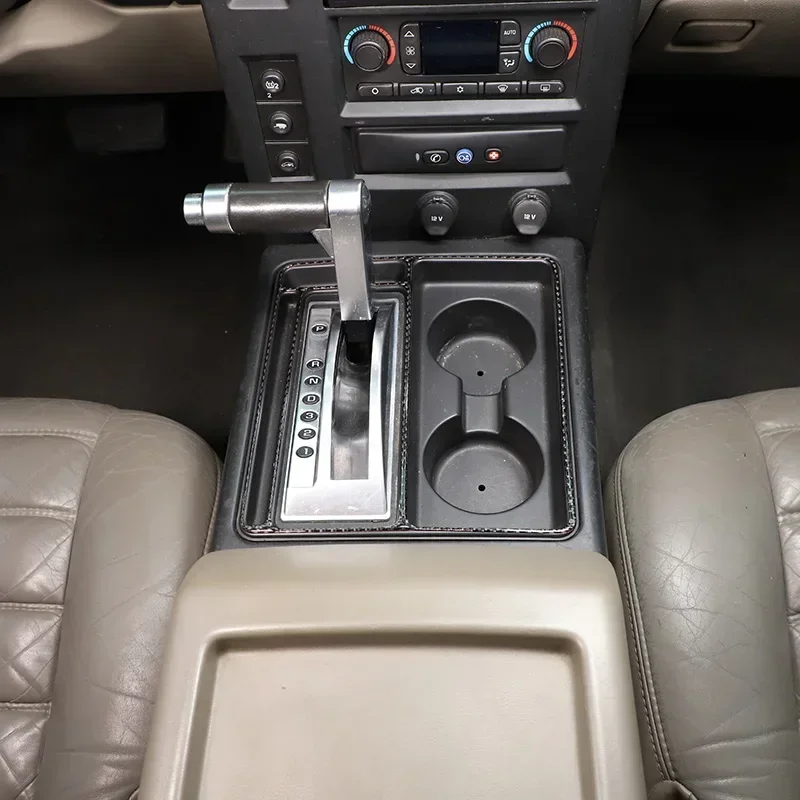 For Hummer H2 2003-2007 Soft Carbon Fiber Center Gear Indicator Frame Decorative Stickers Interior Accessories
