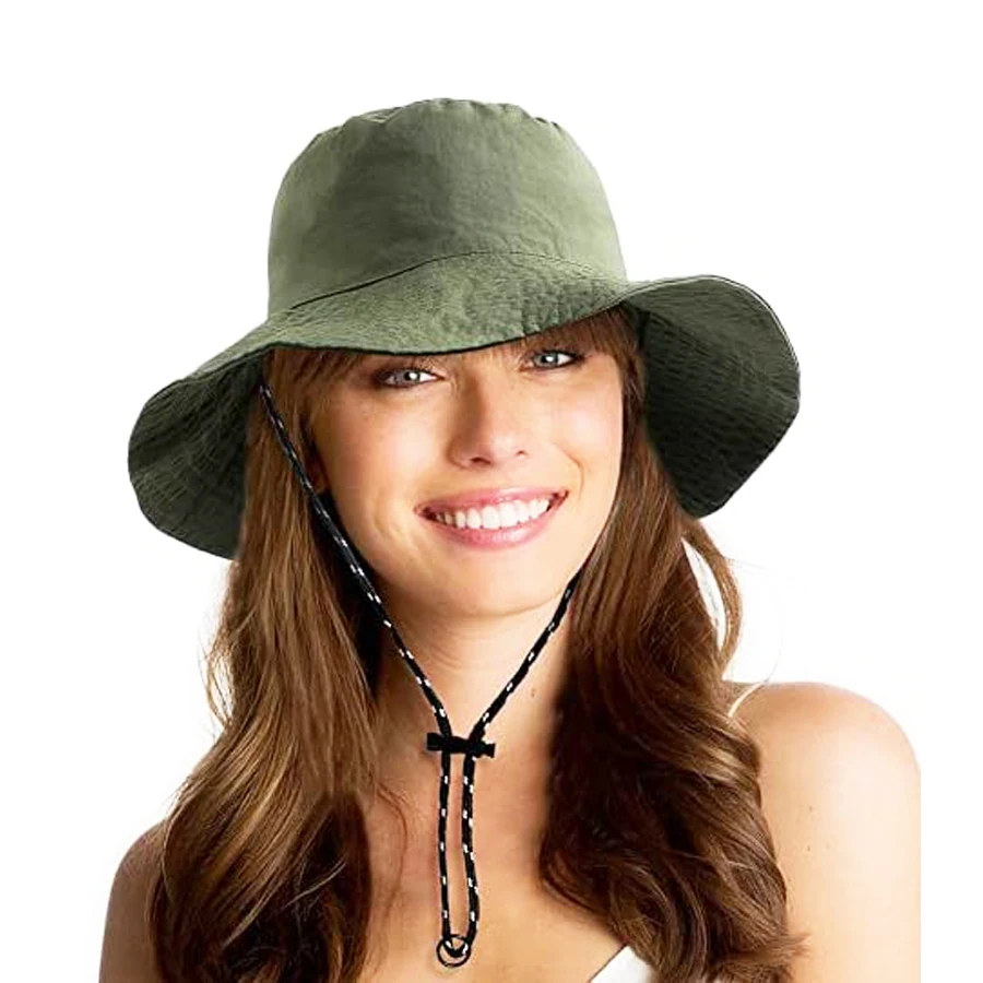 Sun Hat Quick Dry Waterproof Women Lightweight Fishing Hat with Protection Wide Brim Bucket Hat 1PCS