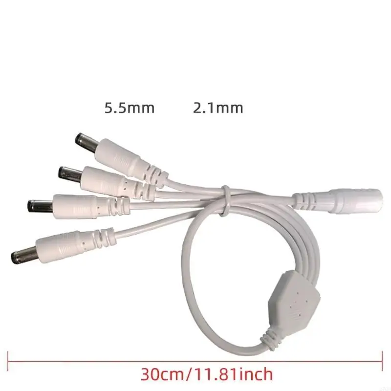 Efficiënte voeding 1 vrouwelijk naar 2 mannelijk DC5,5 mm x 2,1 mm DC-voedingssplitterkabel