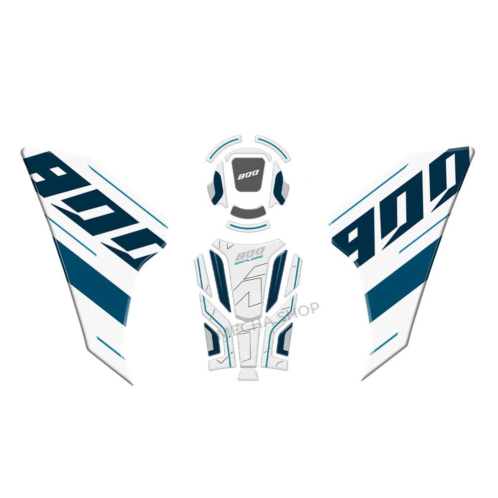 

Sticker kits for CFMoto 800MT Explore 2023 Gem Black Style 800 MT Explore 2025 Tank Pad Combo 3D Decal
