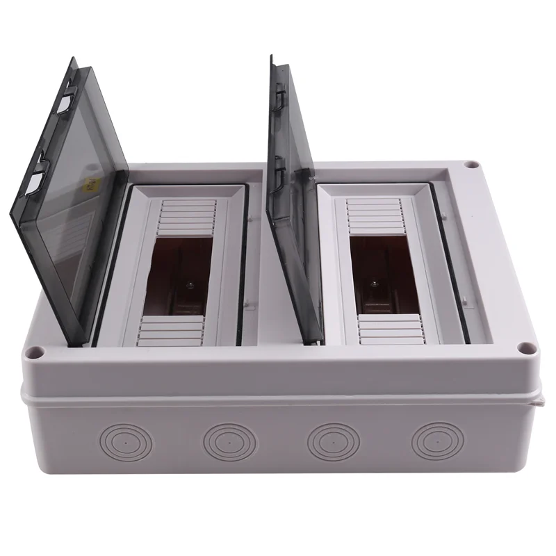 

ABMH-HT-24Way IP65 Waterproof Outdoor Electrical Junction Box - 24WAY Plastic Distribution For Circuit Breaker