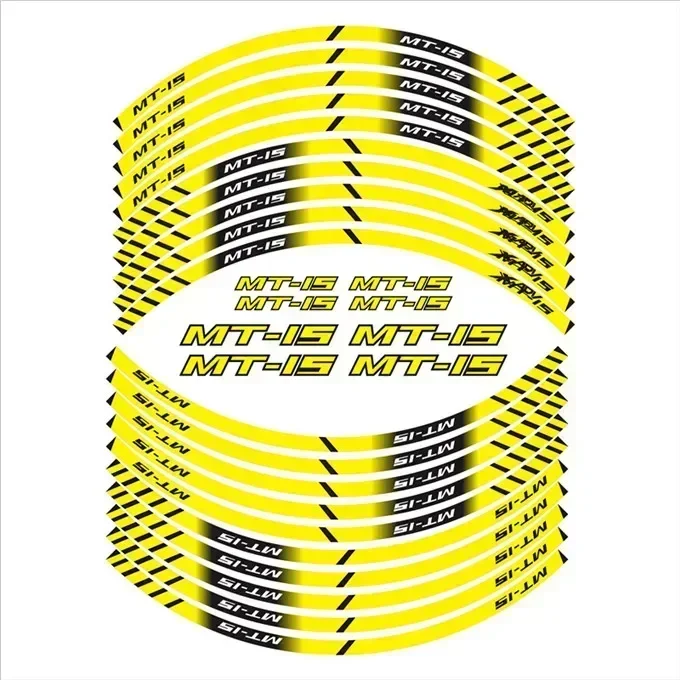 FOR YAMAHA Motorcycle Motor Parts Contour Wheel Decoration Decal Sticker - A YAMAHA MT-15 MT15 MT 15