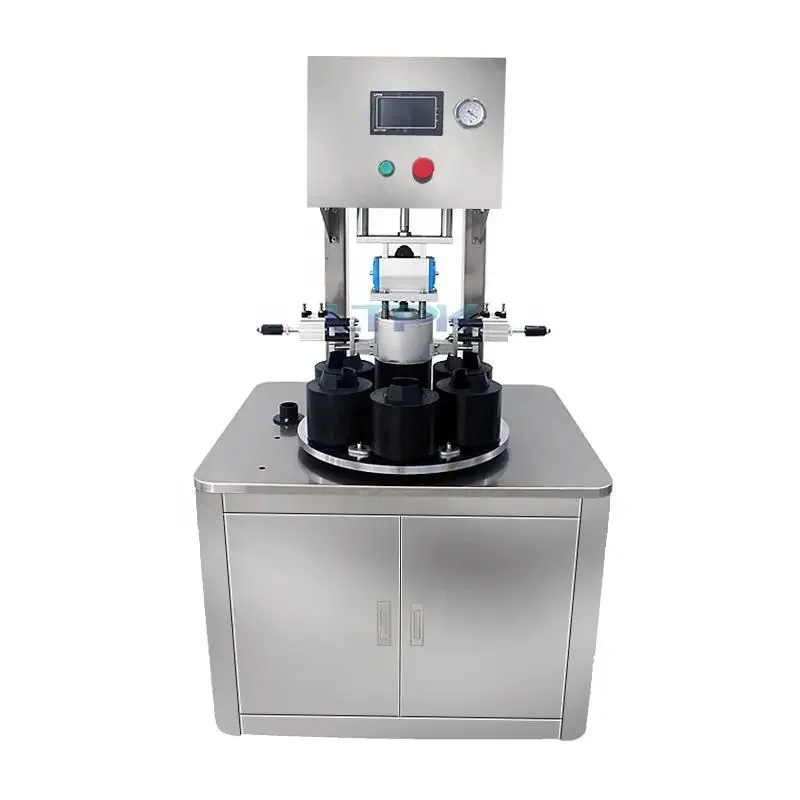 Automatic Vacuum Capping Machine Pneumatic Sealer Equipment Glass Jar Canned Glass Bottle Screwing Capping Sealing Machine