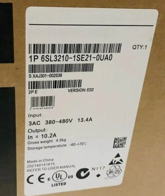 

Brand New 6SL3210-1SE21-0UA0 Original Original In New Box Fast Delivey