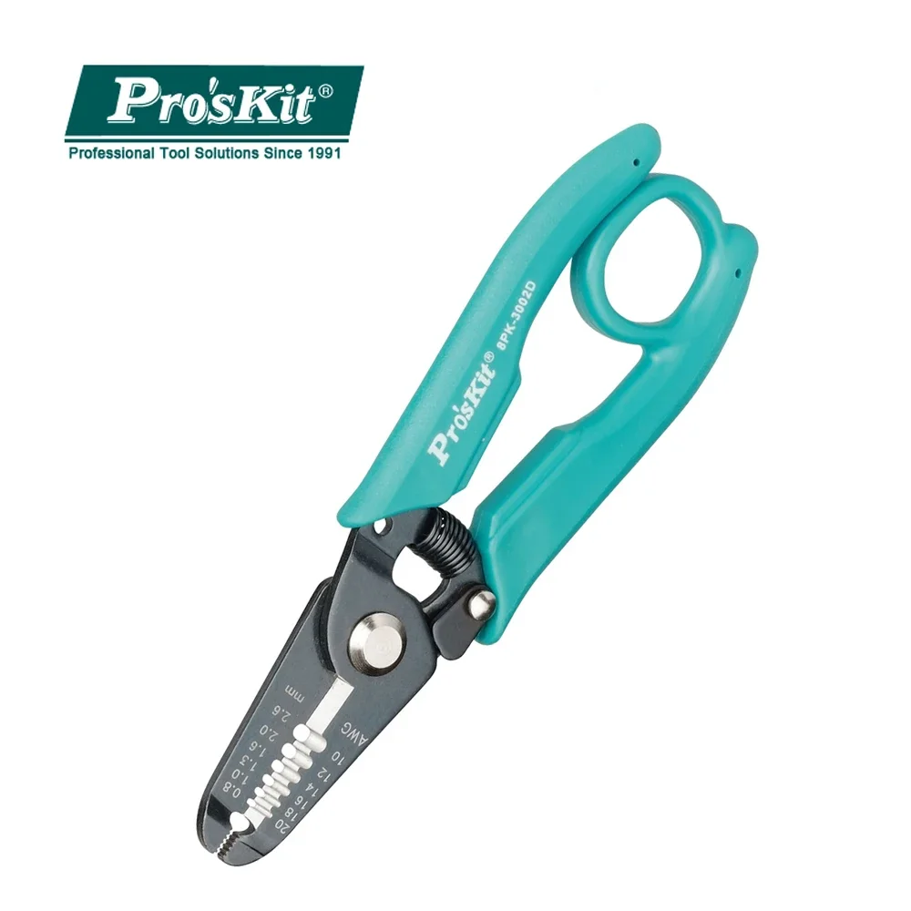 

Pro'skit 8PK-3002D Multi-Function Electrician Wire Stripping Pliers Tools Automatic Cable Crimper Plier Stripping Terminal Tool