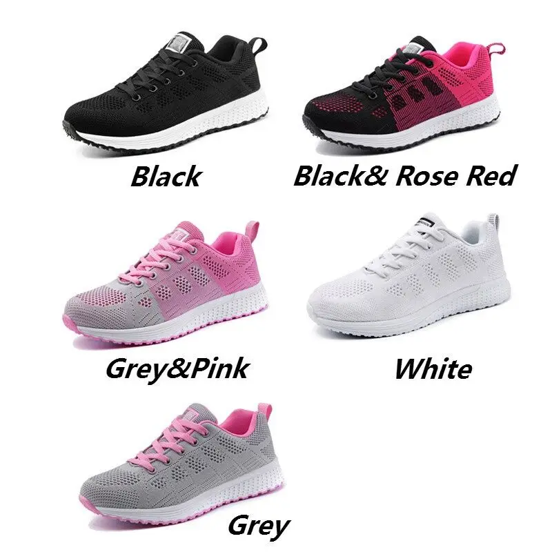 Breathable Women Casual Shoes Fashion Breathable Walking Mesh Flat Shoes Woman White Sneakers Women Tenis Feminino Female Shoes