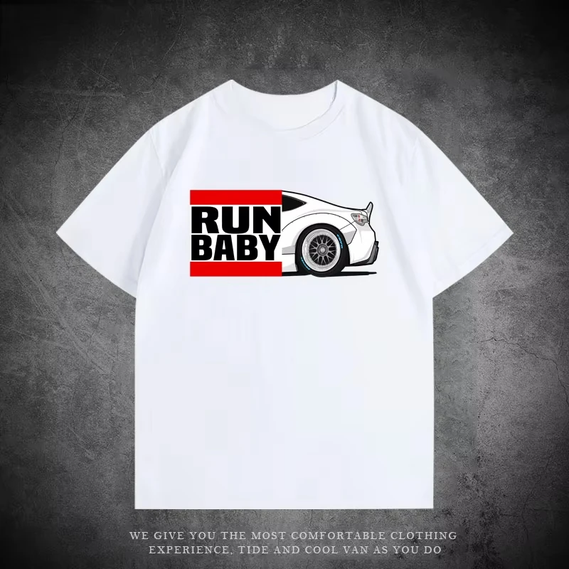 

Новая мужская футболка с принтом RB Rocket Rabbit Wide Body 86BRZ Low Party, дышащая, впитывающая пот, высококачественная мотоциклетная футболка