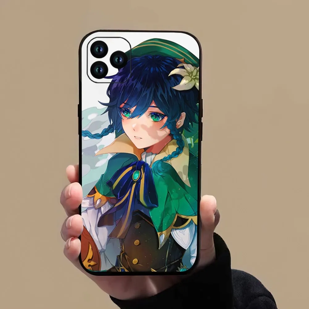 Game Genshin Impact Venti Phone Case For iPhone 11 12 13 14 15 Mini Pro XS Max X S Plus XR Shell