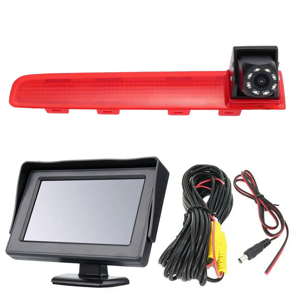 

Car reverse camera +4.3"monitor for Volkswagen Multivan T5 T6 Diesel Petrol Bus AWD Mk V 7EF,7EM,7EN,7HF,7HM,7HN 2003 - 2015