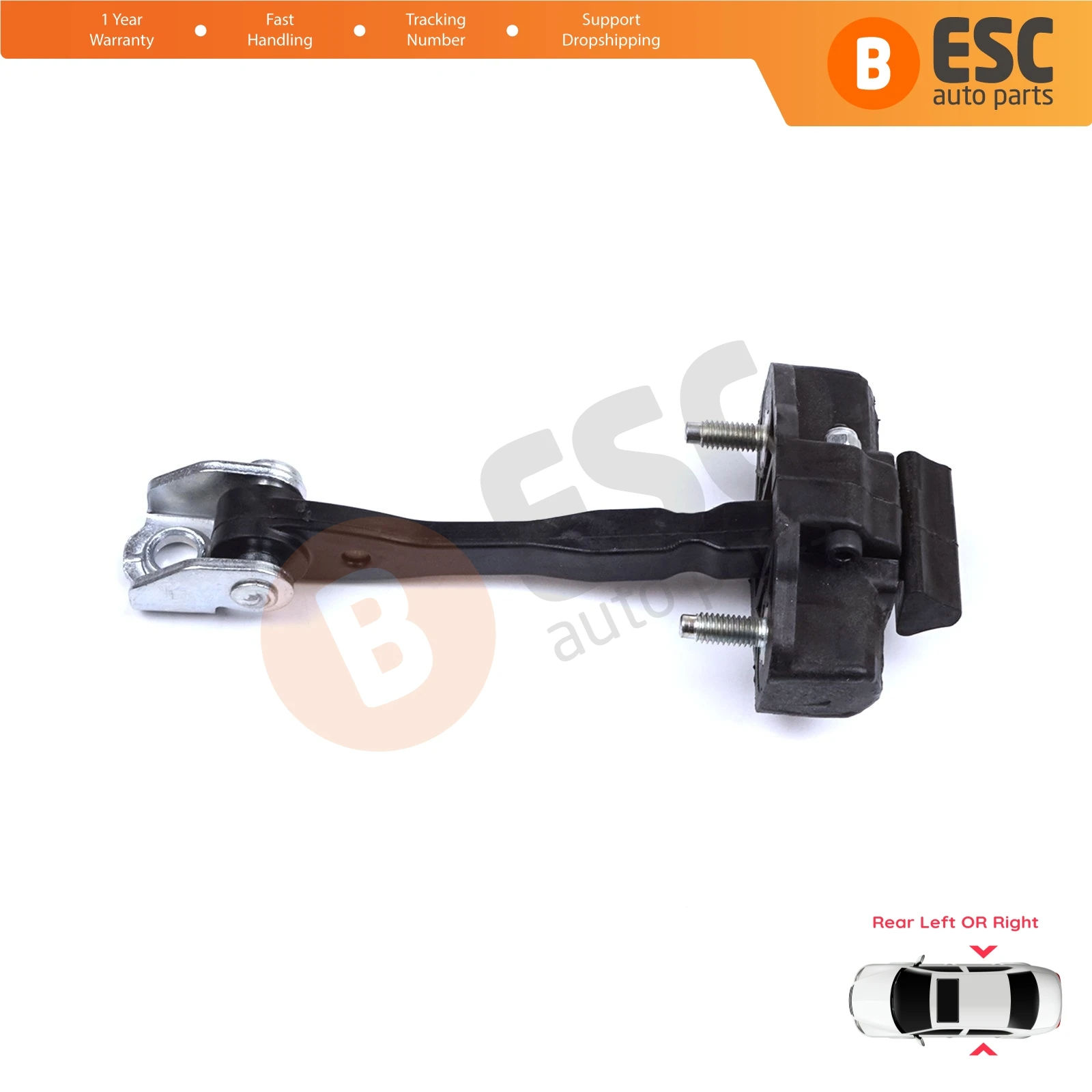 EDP1278 Rear Left or Right Door Catch Hinge Brake Stop Strap Limiter for Fiat Bravo 198 Lancia Delta MK3 844 2008-2014 51805582