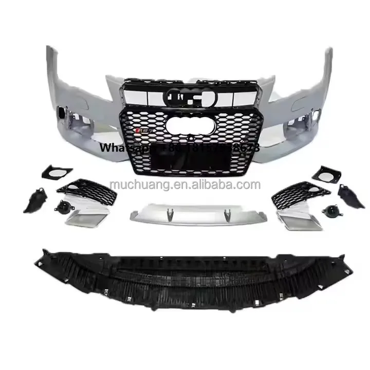

High Quality Car Accessories Front Bumper With Grille PP Material Car BodiKits for A7 RS7 2011-2015