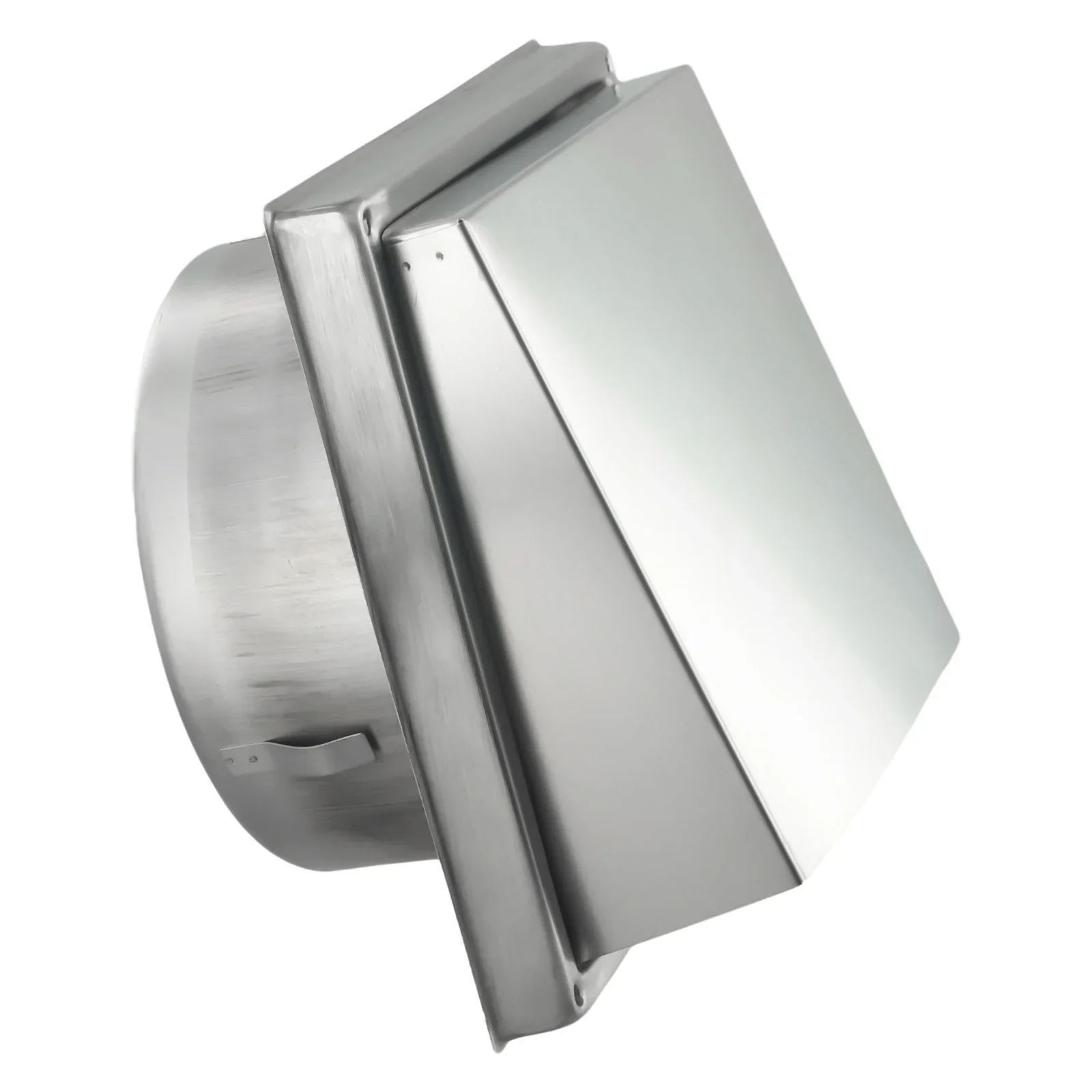 Stainless Steel Air Outlet Silver Square Air Outlet Waterproof Vents Cap 125 150mm 304 Steel Ducting Ventilation