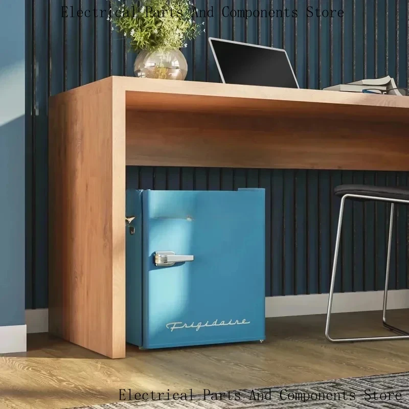 1.6 Cu. Ft. Dry Erase Compact Refrigerator With Side Bottle Opener, Blue EFR177, Retro