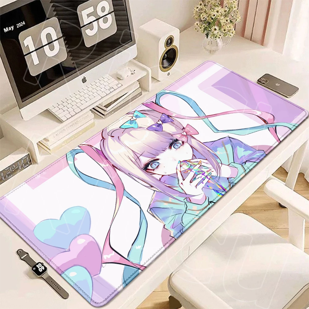 Needy Streamer Overload KAngel Mouse Pads Anime Girl Precise And Smooth Rubber Game Profissional Mousepad Table Pad Card Playmat