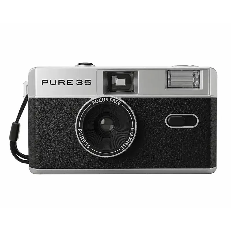 PURE35 Non-Disposable Retro Film Camera Manual With Flash Machine Replaceable Reusable Design