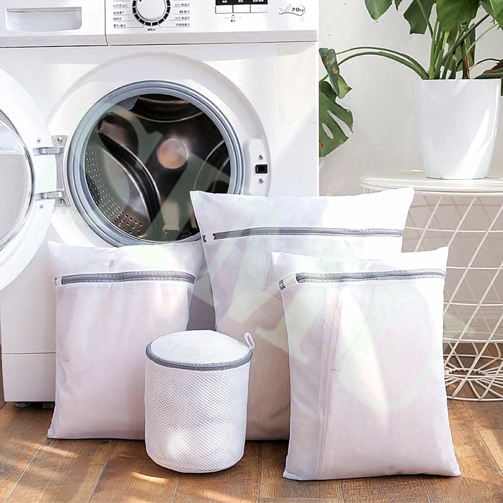 Home Washing Machine Bag Zipper Mesh Laundry Bag Laundry Underwear Bra Socks Dirty Clothes Laundry Basket Clothes Organizer