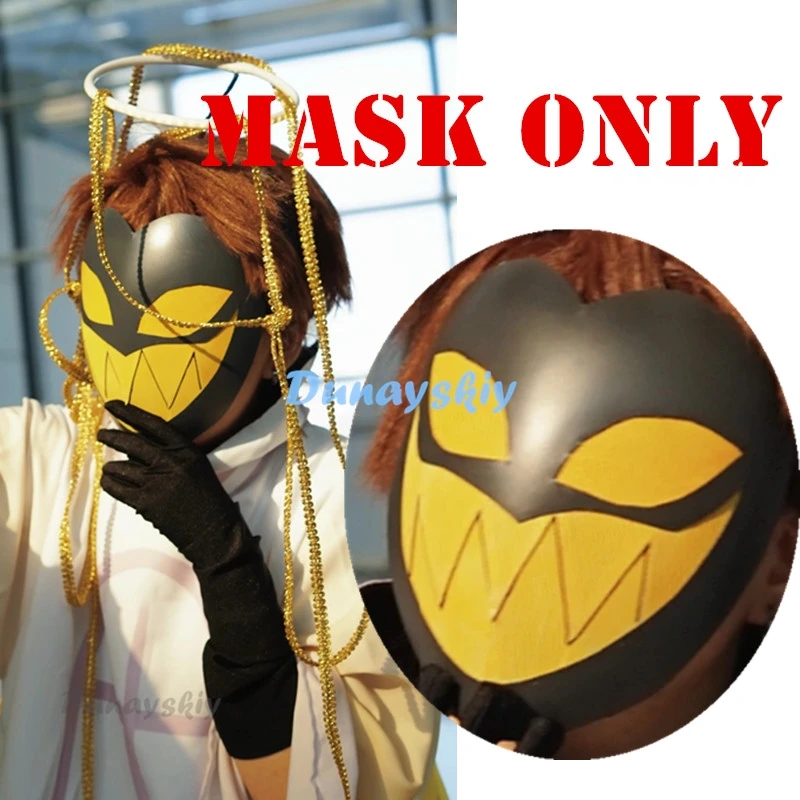 Adam Mask Wig Halo Cosplay Anime Hotel First Man Angel Halo Mask Cosplay Props Suit Cos Halloween Party Adult Men Costume