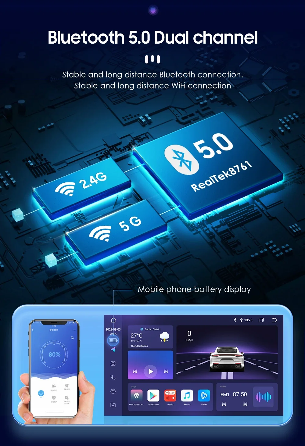 Car Intelligent Systems Carplay Android Auto Radio for Honda CR-V 2 CRV 2001-2006 AutoRadio Car Multimedia Player GPS Stereo DSP