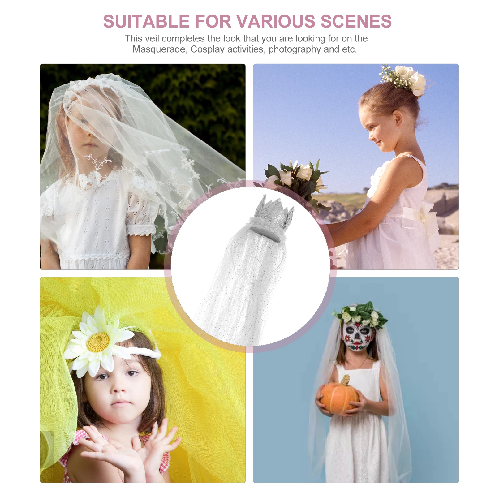 

1pc Kids Headband Party Clips Creative Crown Headdress Fashion Hairwear Birthday Decorative Hairband Crown Hair Clips Kids Head