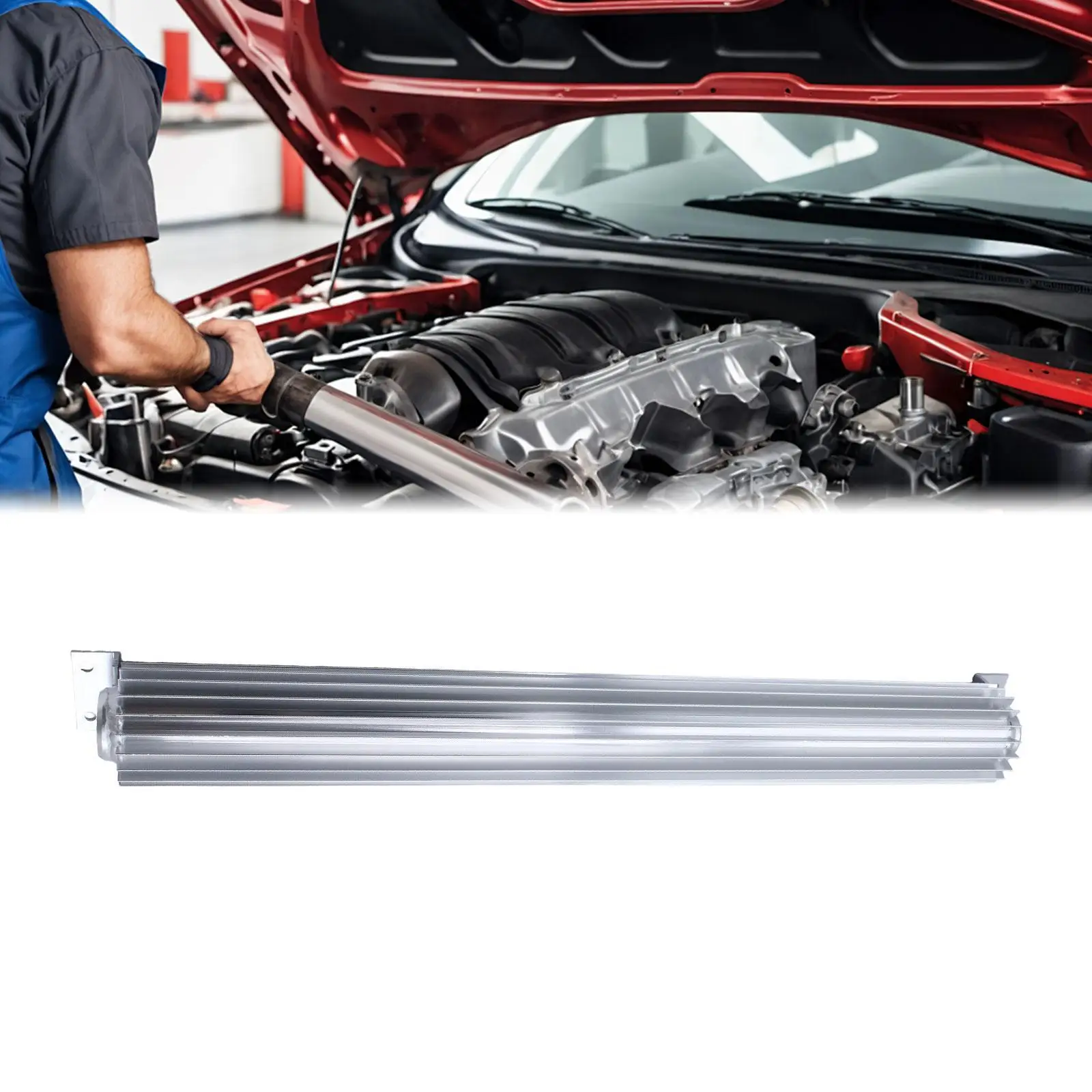 

24" Finned Double Pass Trans Oil Cooler Accessories Performance Cars Accessories Premium Engine Cooling Components Trans Cooler