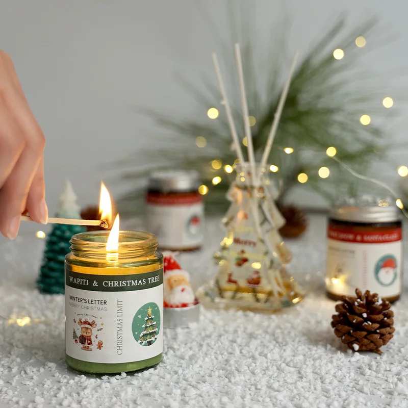 

Matarlie Plant essential oils aromatherapy candles smoke-free room air fresheners Christmas decoration candles in stocks