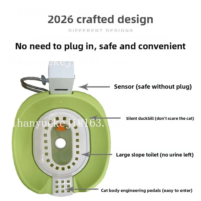 Automatic flushing cat toilet induction intelligent electric cat litter basin cat toilet pet squatting potty