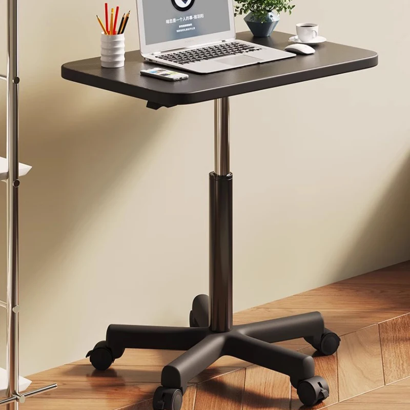 

Removable Mobile Lifting Computer Desk Living Room Live Streaming Desk Writing and Learning Desk Standing Seating Portable