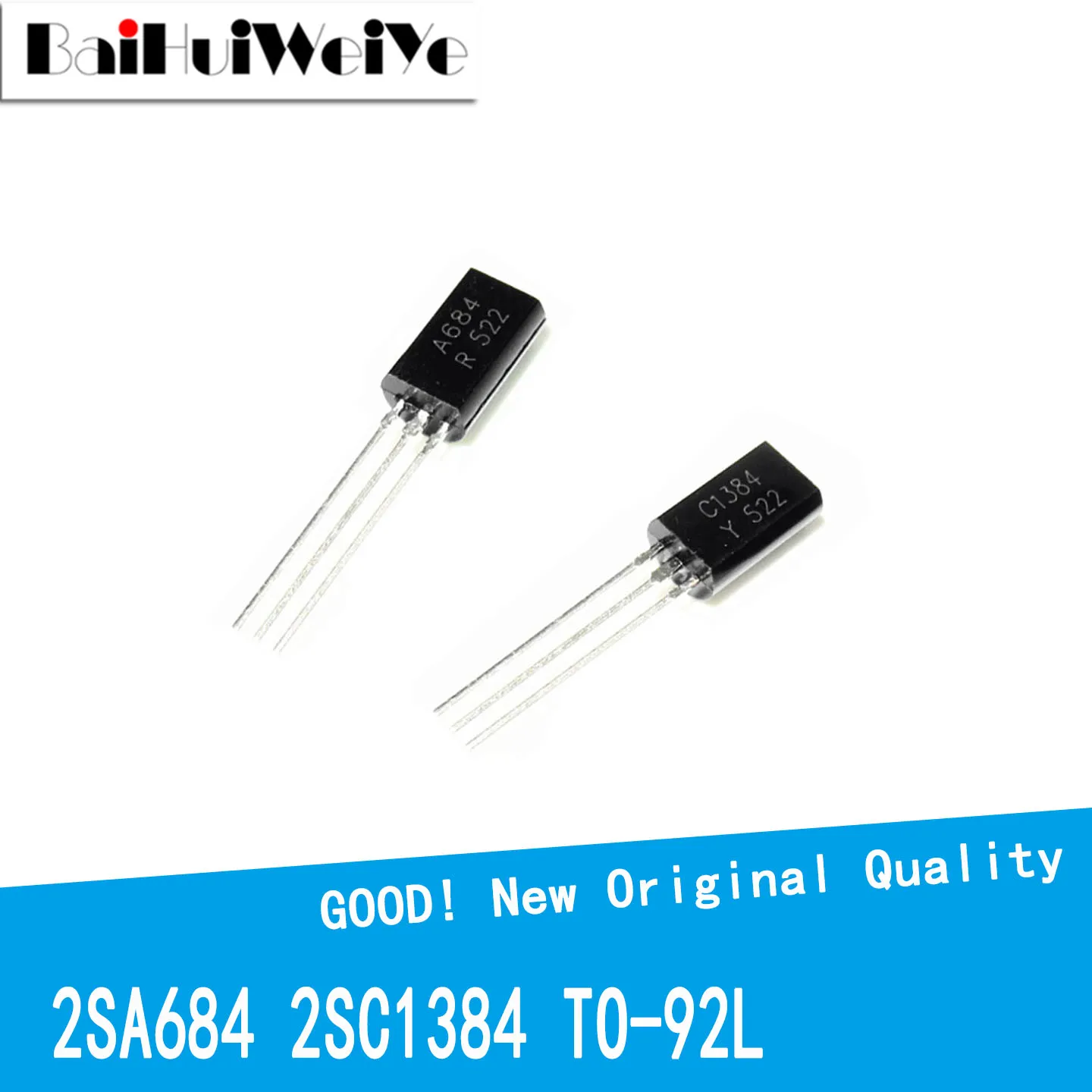 50PCS 2SA684-Y 2SC1384-Y A684 C1384 1A 50V 750mW NPN PNP TO-92L Triode Transistor New Good Quality Chipset