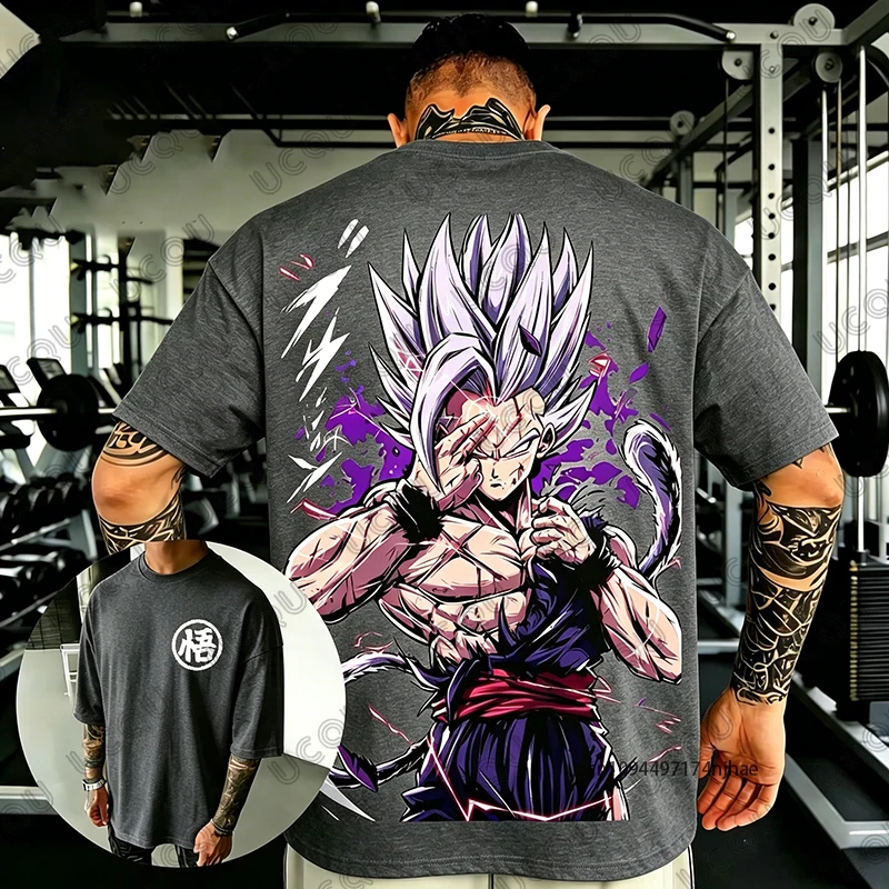 2026 Neues Dragon Ball Anime Son Gohan Grafik 3D-Druck T-Shirt für Herren Sommer Kurzarm-Shirts Retro Hochwertige Unisex-Oberteile – Detail 9