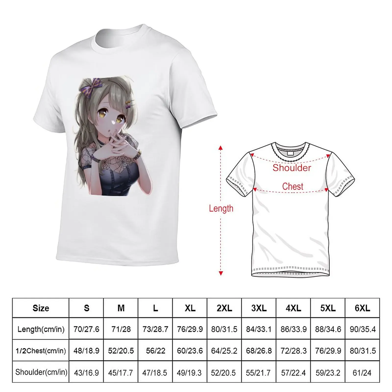 Minami Kotori T-Shirt for a boy cute clothes men graphic t shirts