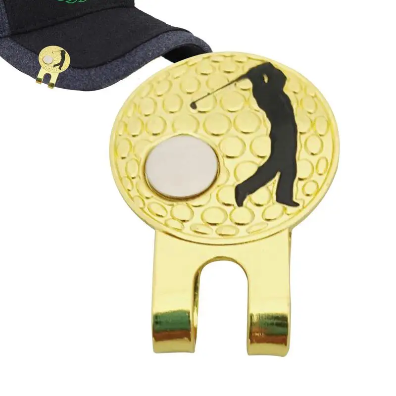 Golf Ball Marker Clip With Magnet Ball Mark Creative Humanoid Pattern Golf Putting Alignment Aiming Caps Clip Training Aids Tool