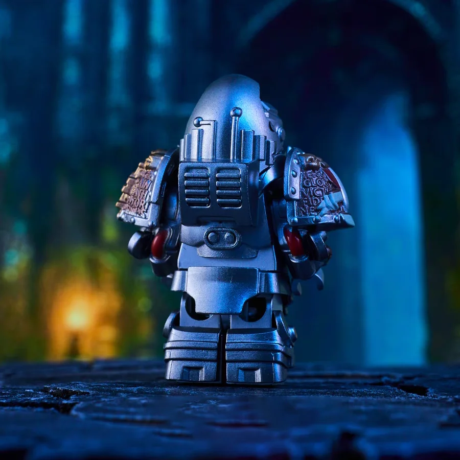 3D MOC Model Retro Grey Knight Terminator Space Marine Black Templar Medieval Knight Figure Desk Ornament Graduation Gift