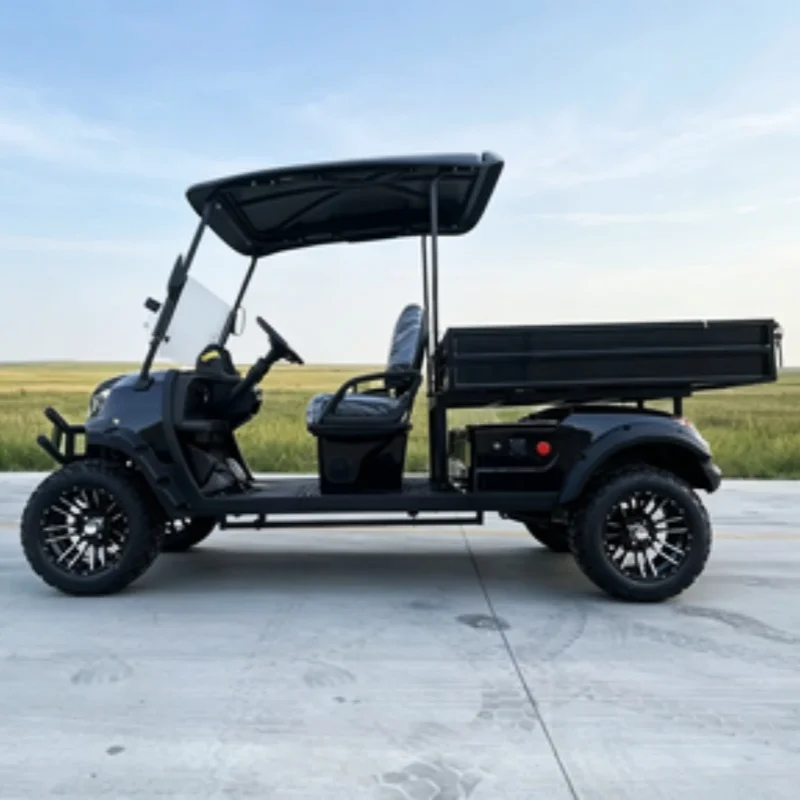 Wholesale Trustworthy China Supplier New Products Electric Golf Cart Electric Cargo Truck Car With Rear Cargo Box Off-Road Tires