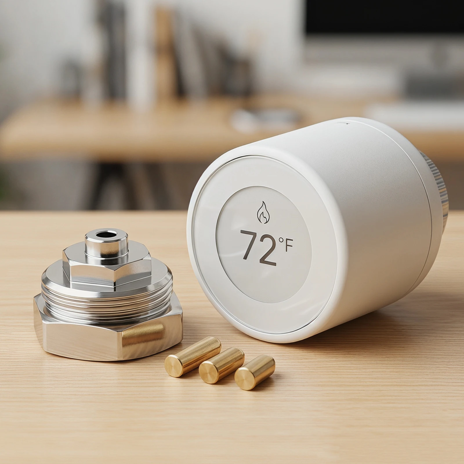 Thermostat Valve Adapter Compatible for Oventrop Valves 1011445 M30 X 1.0 Fine Thread To M30 X 1.5 for Thermostat/Heating Valve