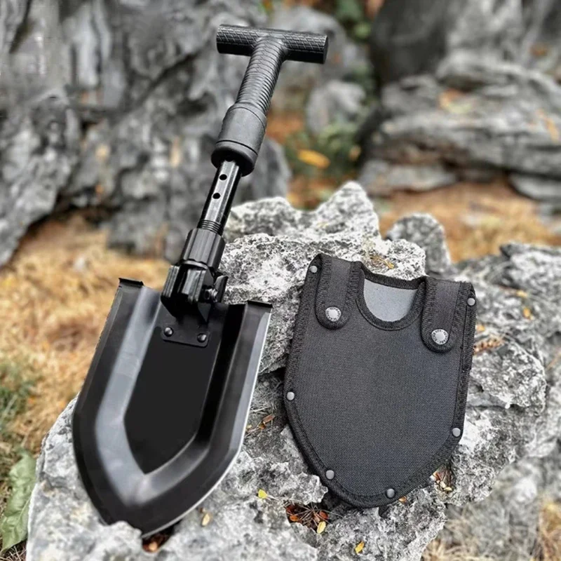 Multifunctional Folding Shovel Entrenching Tools Foldable Telescopic Shovel for Hiking Camping Outdoor Survival Garden Hand Tool