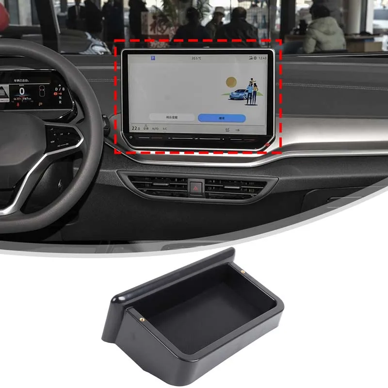 

For Volkswagen ID4 CROZZ 2025 central control screen rear storage box, rear storage box for display screen ABS[12.9-inch screen]