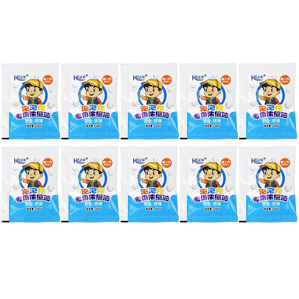 10ml 농축 버블 솔루션 무독성 버블 솔루션 리필 버블 머신용 무취 물 액세서리