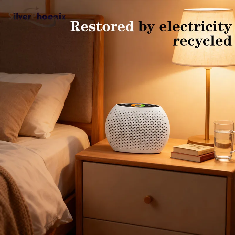 

2 Packs Portable Air Dehumidifier Rechargeable Mini Portable Dehumidifier, Cordless Renewable Air Dryer Dehumidifier