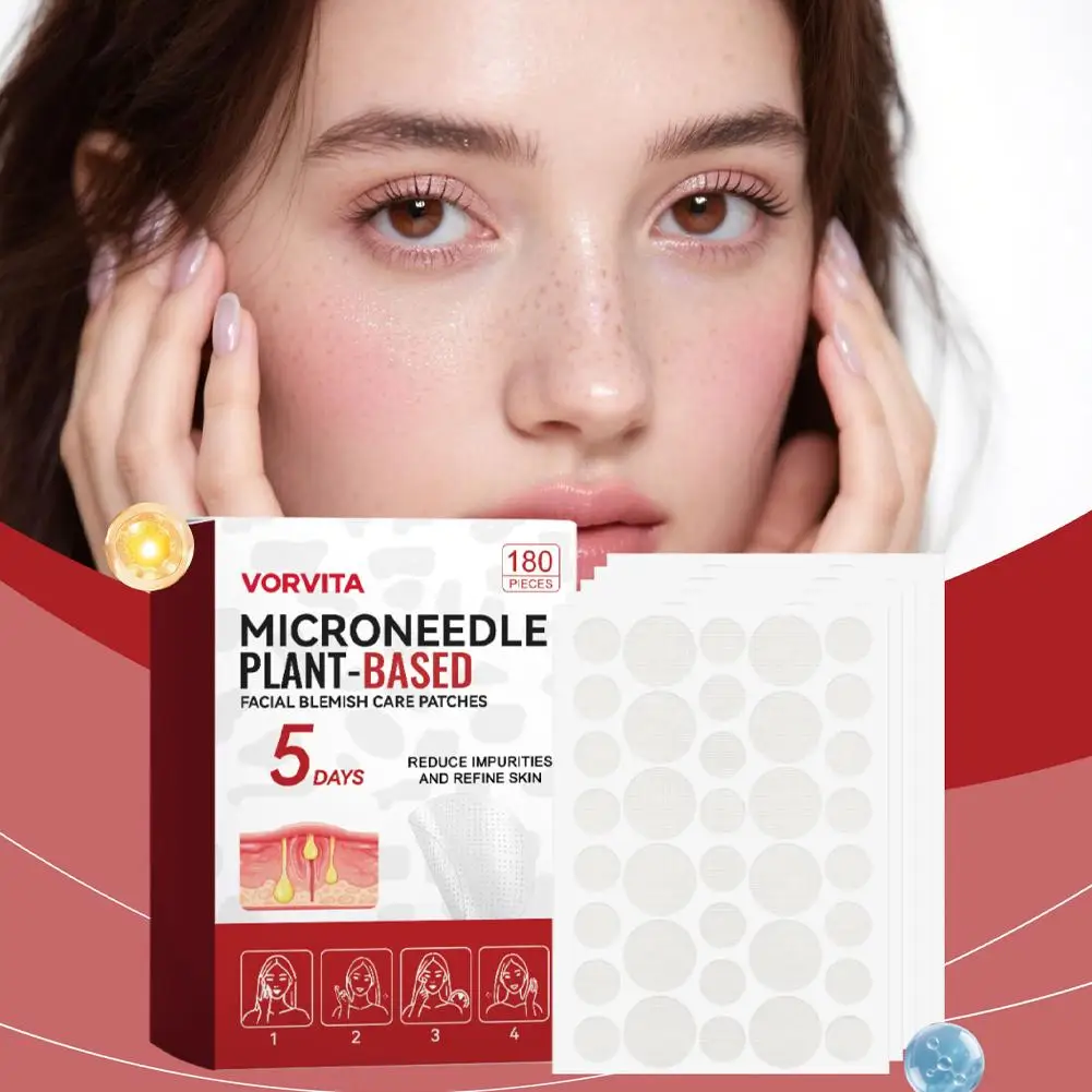 180pcs 0.2mm Facial Soothing Microneedle Patches Acne Care Patch Facial Skin Care Imperfection Patch 2026 Nerw image 2