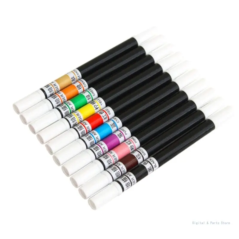 

M17F 3x/Set Baking Pen Double Headed Colouring Pen Decoration Pen Edible Pen for Decorating Cakes and Biscuits