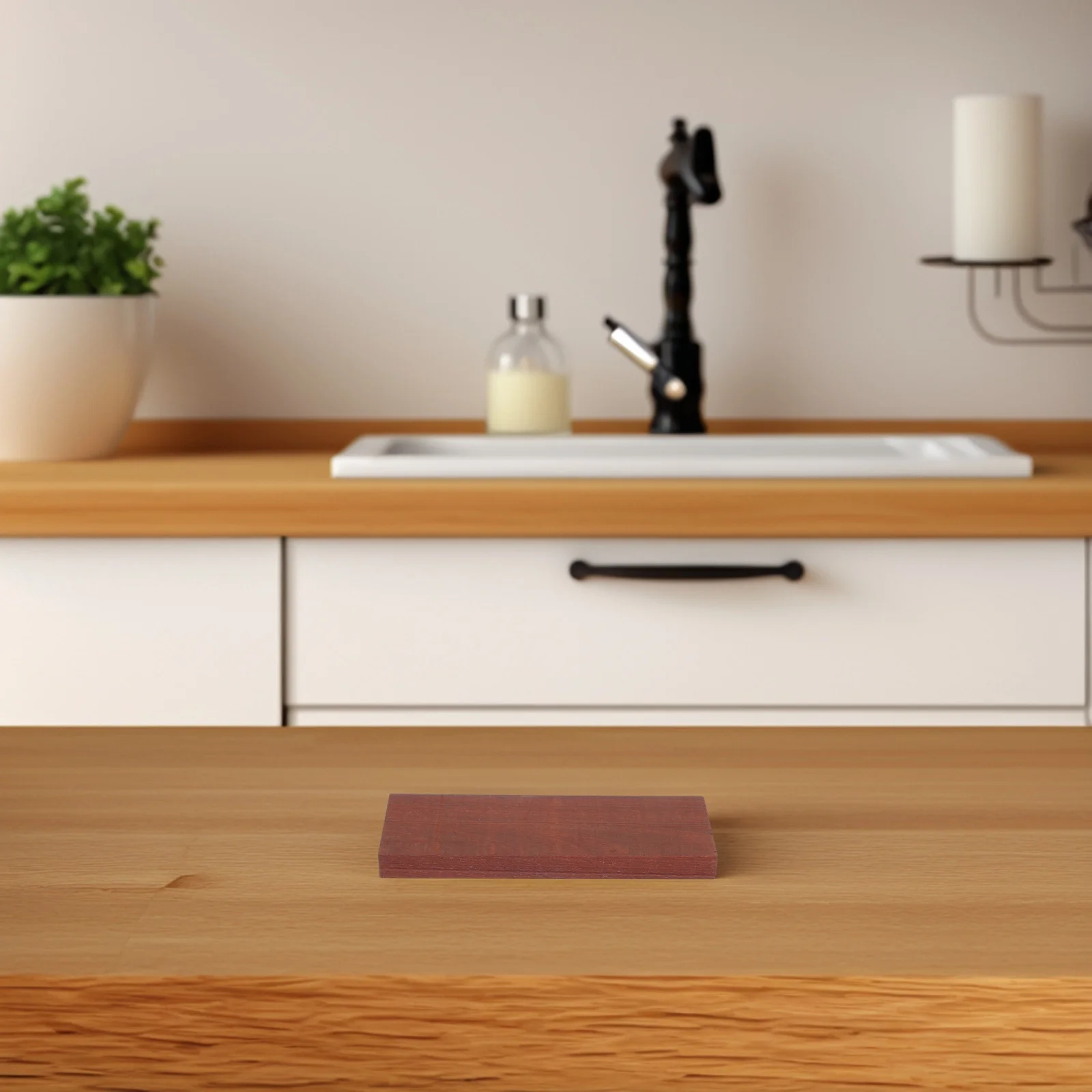 

2Pcs Kitchen Cutter Handle Scales Natural Wood Grip Replacement DIY Project Solid Wood Cutting Tool Handle Accessories