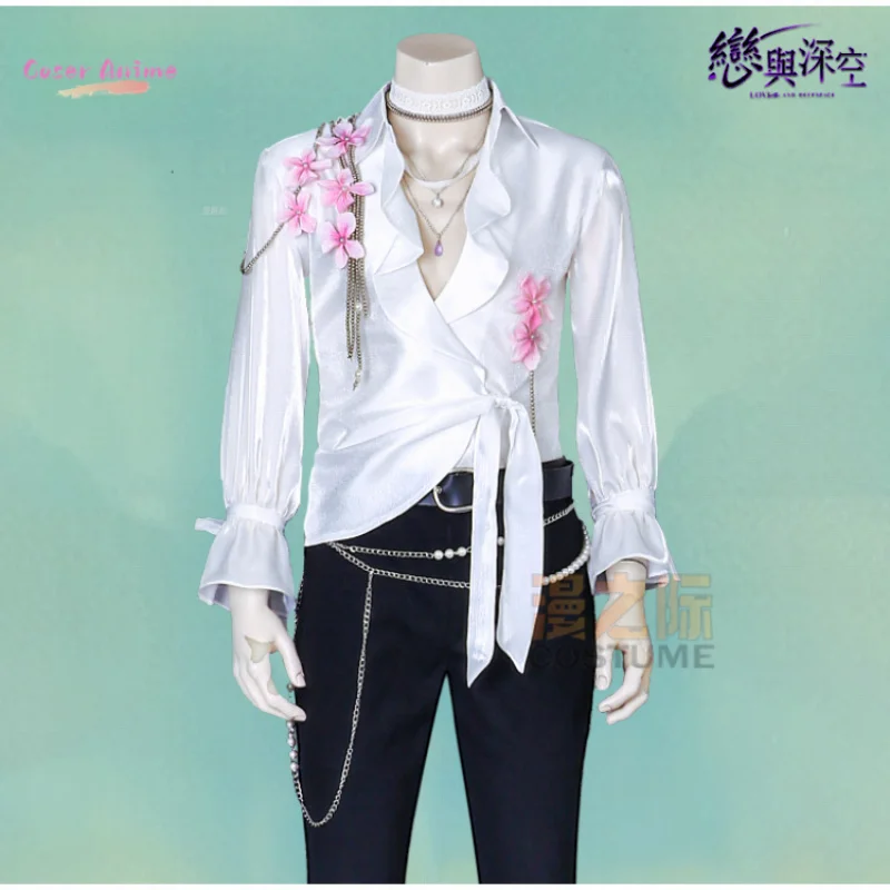 Amore e spazio profondo Zayne Costume Cosplay Camicia a fiori Pantaloni profumati Possessione Uniforme Festa di Halloween Donna Uomo Puntelli iCoser