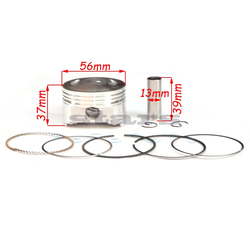 Motorcycle Cylinder Kit 56mm Big Bore For Yamaha ZY100 RS100 JOG100 ZY RS JOG 100 100cc Engine Spare Parts