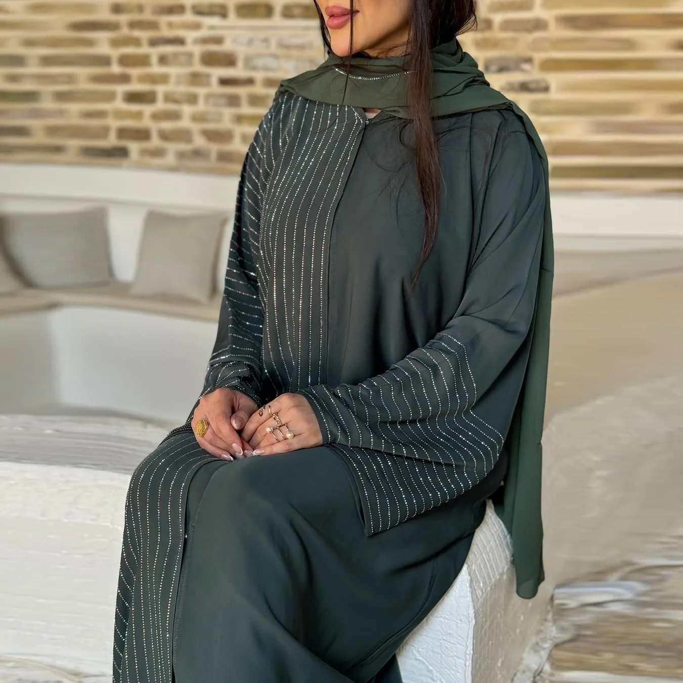 رمضان عيد كيمونو جلابية فاخرة دبي عباية نسائية فستان مسلم تركيا قفطان إسلامي ملابس قفطان ماروكين فام رداء ثوب