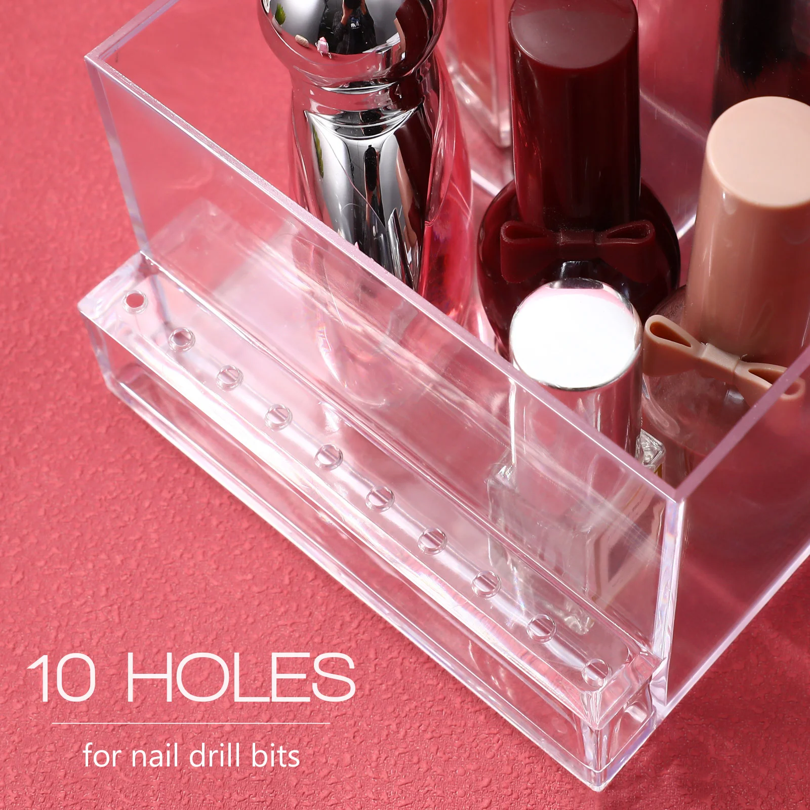 Grinder Storage Rack Nail Training Tools Holder Organizers Display Stand Shelf Drill Bit Plastic