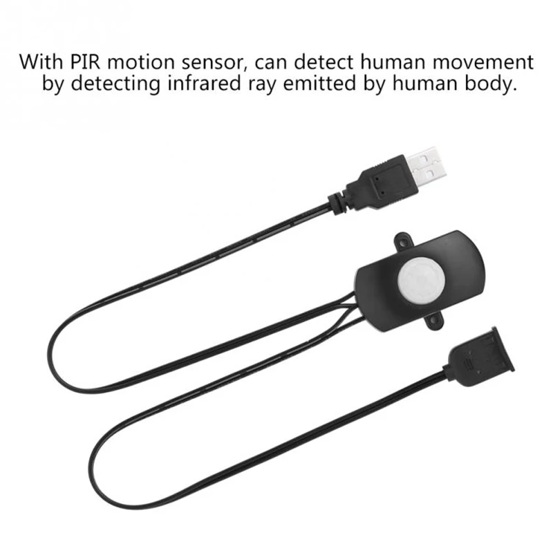 BNVN-5A DC5-24V 미니 USB PIR 적외선 모션 센서 감지기, LED 라이트 스트립용 자동 스위치, 지능형 감지