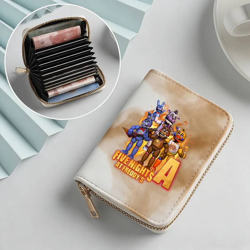 

Five Nights At Freddys Мужчины Женщины Кошелек FNAF Модная сумка для денег Кошельки на молнии Кошелек для монет Кредитный держатель для нескольких карт Сумки Подарок