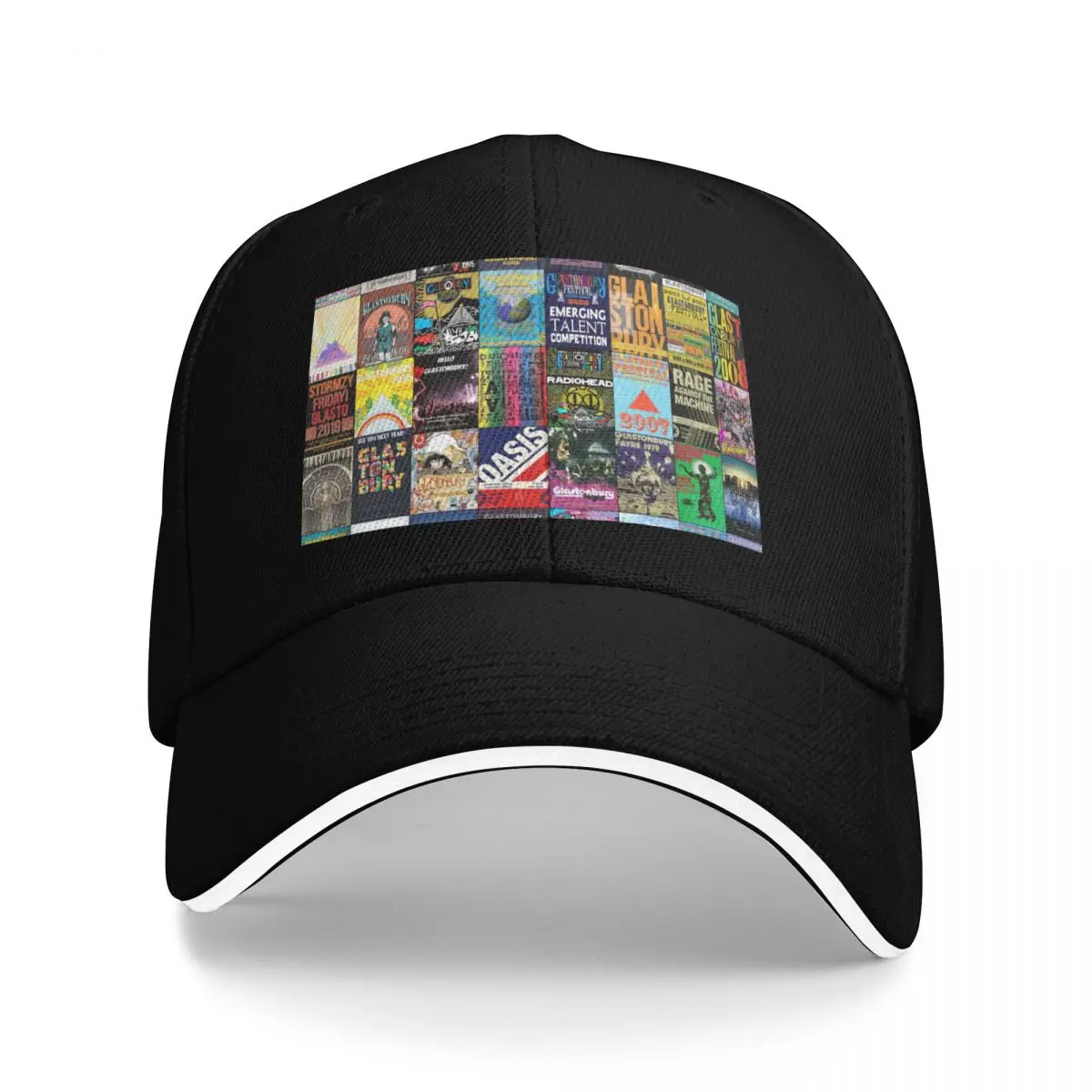 

Glastonbury Festival Baseball Cap funny hat sailor cap for men derby hat Hats For Men Women's